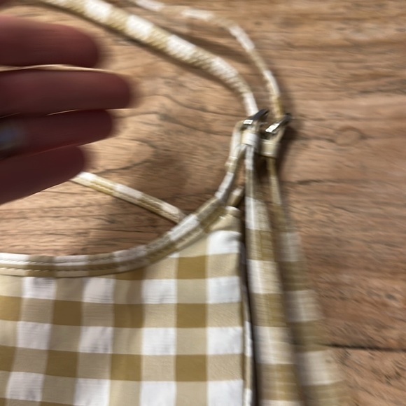 Zara Tartan Shoulder Bag – Beige & Cream Check – NWOT - Picture 9 of 9